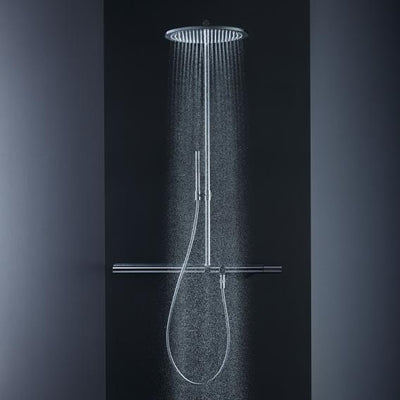 Haji Gallery,AXOR,Axor Shower Pipe 800 With Therostatic Mixer And Over Head Shower 350 1 Jet,Showers.