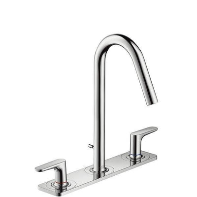 Haji Gallery,Axor,Axor Citterio M 3-Hole Basin Mixer With Lever Handles And Plate (Discontinued),Bathroom Mixers.