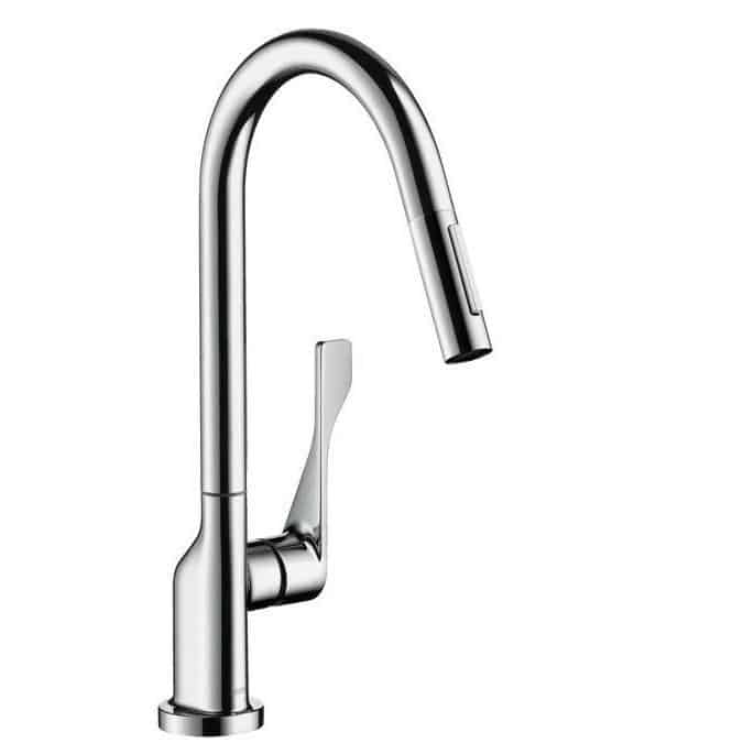 Haji Gallery,Axor,Axor Citterio Single Lever Kitchen Mixer With Pull-Out Spray  Steel Optic,Kitchen Mixers.