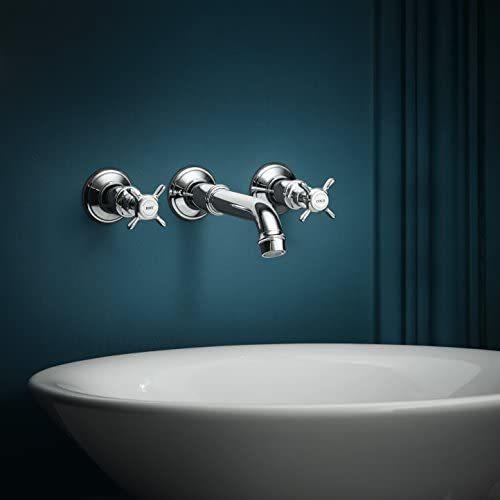 Haji Gallery,Axor,Axor Montreux 3-Hole Basin Mixer For Concealed Wall-Mounted With Cross Handle (Including Wall Fittings i-Box 10303180),Bathroom Mixers.