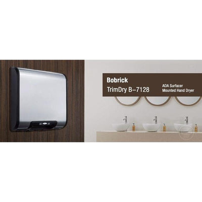 Haji Gallery,BOBRICK,BOBRICK  B-7128 hand Dryer with Stainless Steel Cover 230 V,Accessories.
