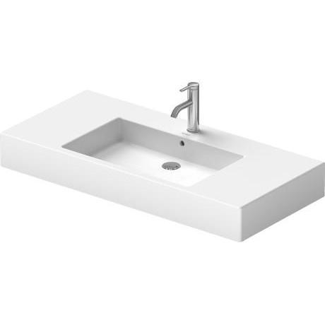 VERO Furniture Wash Basin 105X49 Cm Without Tap Hole - White,Sanitarywares,DURAVIT,Haji Gallery.