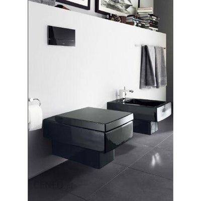 VERO Toilet Wall Mounted 37X54.5 (Wash Down) Black (Bowl Only),Sanitarywares,DURAVIT,Haji Gallery.