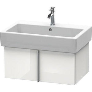VERO Vanity Unit Wall Mounted 43.1X65 For Basin 045470 1 Pull Out Compartment - White Matt   (Furniture Unit Only - Basin To order Separate),Bathroom Cabinets,DURAVIT,Haji Gallery.