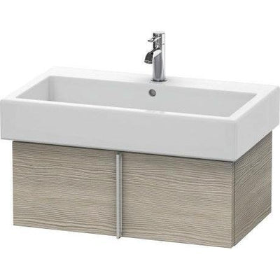 VERO Vanity Unit Wall Mounted 43.1X75 For Basin 045480 1 Pull Out Compartment - Pine Silver  (Furniture Unit Only - Basin To order Separate),Bathroom Cabinets,DURAVIT,Haji Gallery.
