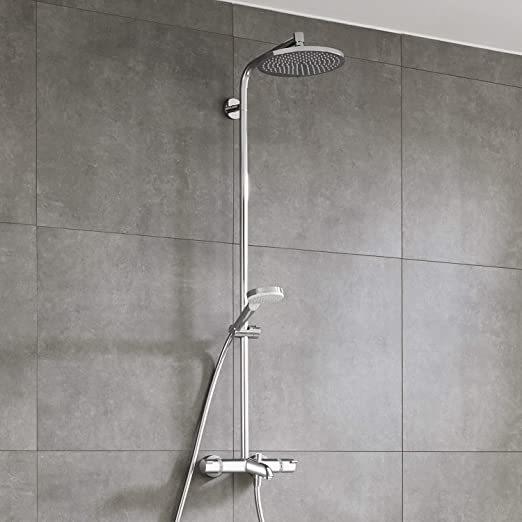 Haji Gallery,Hansgrohe,Crometta S Shower Pipe 240 1jet with Bath Thermostat,Showers.