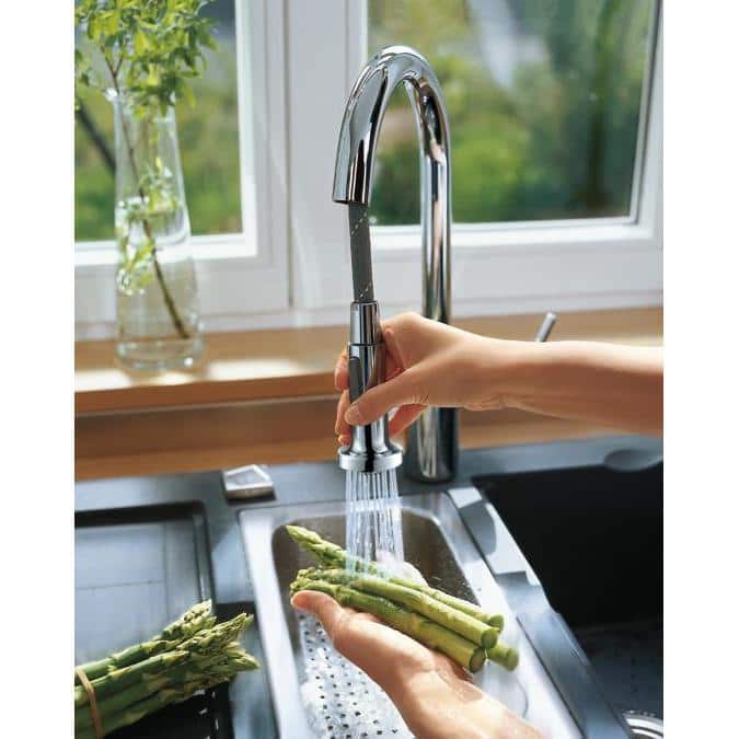 Talis M52 Single Lever Kitchen Mixer 220 With Pull-Out Spray,Kitchen mixers,Hansgrohe,Haji Gallery.