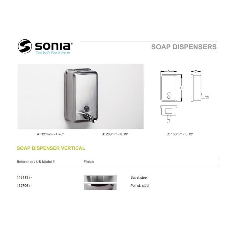 Techno Project Soap Dispenser - Vertical,Accessories,Sonia,Haji Gallery.